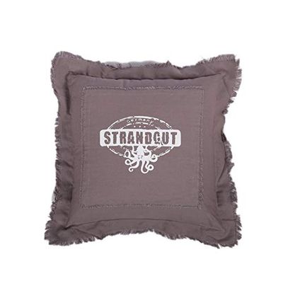 Strandgut07 - Oreiller avec fermeture éclair, 53 x 53 cm, Beige