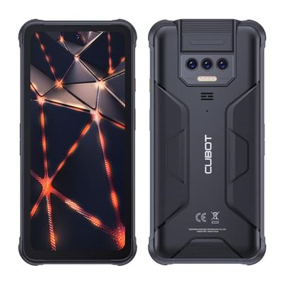 Cubot Kingkong 8 - Smartphone de 6.5", 6GB y 256GB, Cámara de 48MP, Batería de 10600mAh, Android 13, Procesador OctaCore, Color Negro