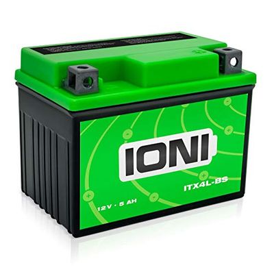 IONI ITX4L-BS / SLA4L-BS 12V 5Ah AGM bateria compatível com YB4L-B / YTX4L-BS selada / sem manutenção ScooterBateria adequada para 99% das scooters