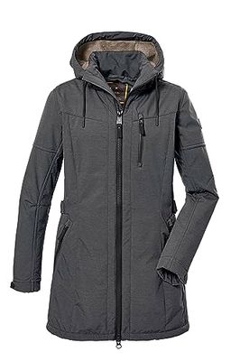 G.I.G.A. DX Dames Softshell parka met afritsbare capuchon GW 46 WMN SFTSHLL PRK, midnight, 50, 40898-000