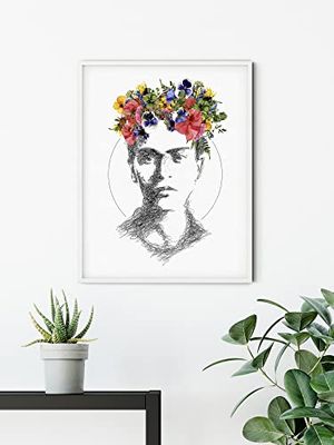 Komar Mural decorativo Valeria-Mariana - Tamaño: 50 x 70 cm - Póster artístico para sala de estar o dormitorio (sin marco)