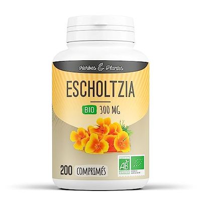 Herbes Et Plantes Escholtzia Bio 200 Comprimés 300 mg