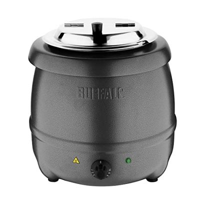 Buffalo G107 Graphite Grey Soup Kettle 10L 375X330mm Electric Jug Kitchen