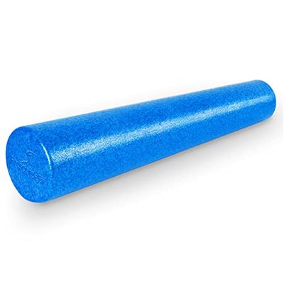 ProsourceFit High Density Foam Rollers 36 - inches long,Firm Full Body Athletic Massage Tool for Back Stretching, Yoga, Pilates, Post Workout Muscle Recuperation, Blue