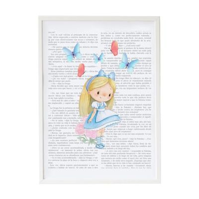 Crochetts Alice bild 33 x 43 x 2 cm flicka
