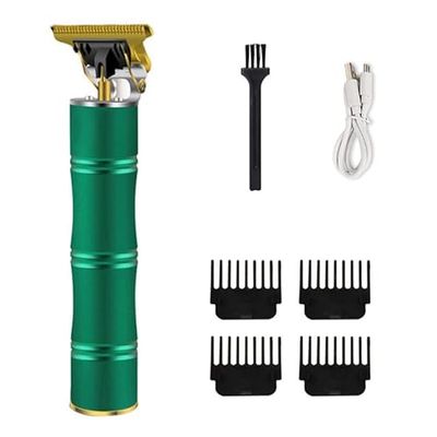 Herzberg HG04104-GRE, professionele elektrische grasmaaier, oplaadbaar, bamboegroen, ergonomisch, krachtig, snel opladen via USB, motor 5 W, snijkop van staal, batterij met lange levensduur 2500 mAh