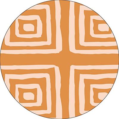 Bonateks, Ronde digitaal bedrukte muismat, antislip onderkant, voor kantoor en thuis, diameter: 22 cm