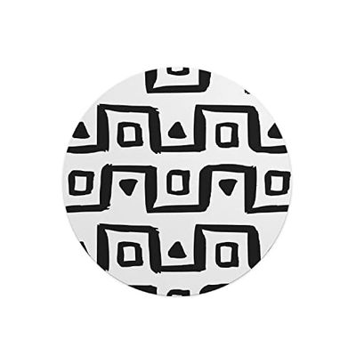Questo Casa, Ronde digitaal bedrukte muismat, antislip onderkant, voor kantoor en thuis, diameter: 22 cm
