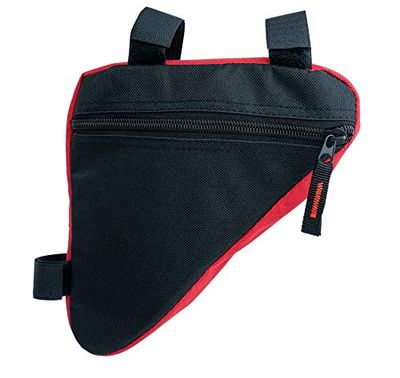 System-S Unisex – Bolsa de Bicicleta para Adultos, Color Negro y Rojo, estándar