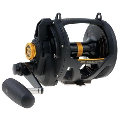 Penn squall spak drag 2 hastigheter trollande fiskelinle, unisex, 1292937, guld, 1035/30