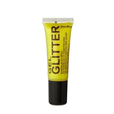 Stargazer Products Glittergel, geel, per stuk verpakt (1 x 10 ml)