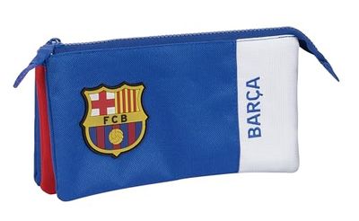 Safta F.C. Barcelona 2. Team – Etui voor kinderen, comfortabel en veelzijdig, kwaliteit en duurzaamheid, 22 x 3 x 12 cm, blauw en kastanjebruin, Blauw/Granaat, Standaard, Casual