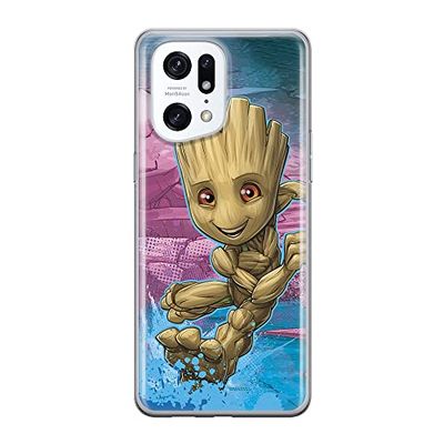 Ert Group Funda para teléfono móvil OPPO Find X5 Pro Original y con Licencia Oficial de Marvel con diseño Groot 001 Perfectamente Adaptada a la Forma del teléfono móvil, Funda Hecha de TPU