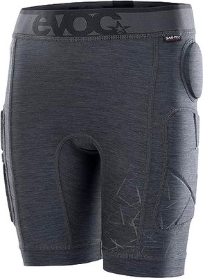EVOC CRASH PANTS KIDS (z ochraniaczami bioder i wkładką ochronną, technologia S.Café zapobiegająca powstawaniu nieprzyjemnych zapachów, można prać w pralce, rozmiar: JL), Carbon Grey