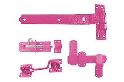 Perry Equestrian SPA130-0600PK Kit d'écurie pré-emballé avec fixations Rose 600 mm