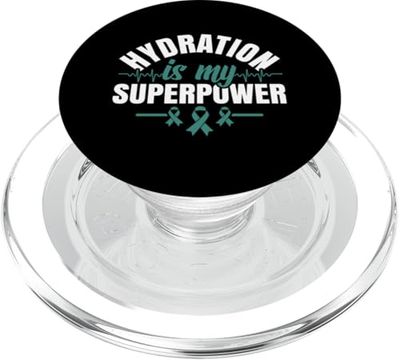Hydration Es Mi Superpotencia - ¿conciencia De Las Macetas PopSockets PopGrip para MagSafe