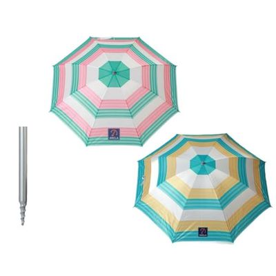 BigBuy Garden Strandparasol Ø 220 cm gestreept