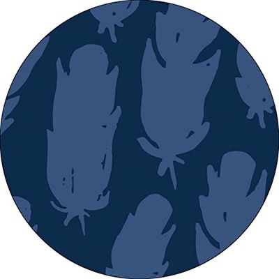Bonateks, Ronde digitaal bedrukte muismat, antislip onderkant, voor kantoor en thuis, diameter: 22 cm