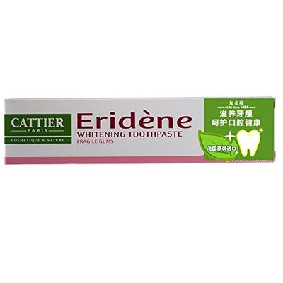 Cattier Dentifrice blanchissant Eridène Genvices fragiles Tube 75gr