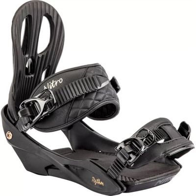 Nitro Unisex – Vuxen Rythm All Mountain Freestyle billig bindning snowboardbindning svart brons, M EU