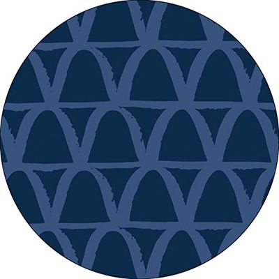 Bonateks, Ronde digitaal bedrukte muismat, antislip onderkant, voor kantoor en thuis, diameter: 22 cm