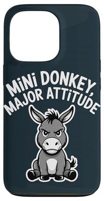 Mini Donkey Owner Funny Miniature Donkey Case for iPhone 13 Pro