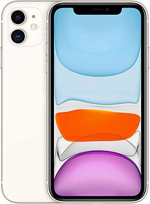 Apple iPhone 11, 128GB, White (Renewed)