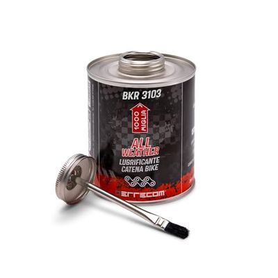 1000 Miglia BKR 3103 Lubrificante Catena Bici All Weather- 900 ml, per Tutte le Stagioni e Condizioni Atmosferiche, Barattolo All-In-One con Pennello incluso