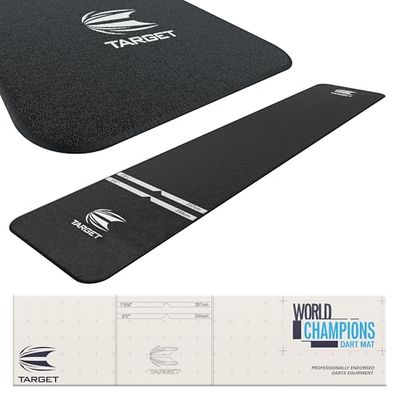 Target Darts 109047 World Champion Tapis pour Dards, Mixte Adulte, Noir