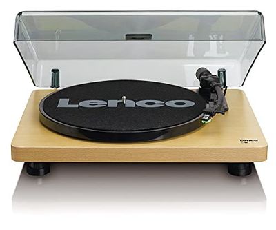 Lenco L-30WD USB - Giradiscos de correa - 33 y 45 RPM - USB - Salida RCA - Digitaliza discos - Preamplificador - Madera, único