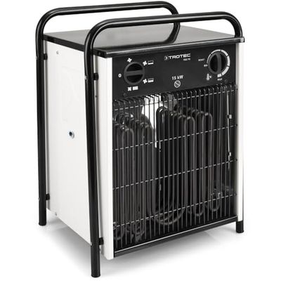 TROTEC Elektrische ventilatorkachel TDS 75 – verwarmingsvermogen 5 kW / 10 kW / 15 kW – luchthoeveelheid 1.293 m³/h – verwarmingsventilator