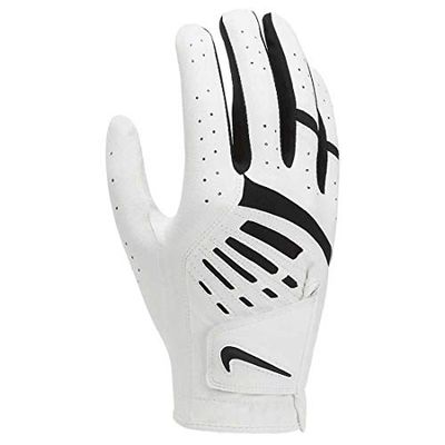NIKE NGGWDFR2 Witte carta Voetbal Golfhandschoenen Dames DURA Feel IX R/H-Medium, M