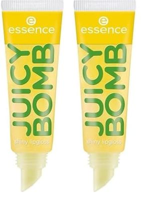 Essence Juicy Bomb Brillo De Labios, Brillante, Rociado, Reluciente (10Ml) (Paquete de 2)