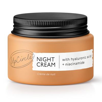 UpCircle Night Cream with Hyaluronic Acid + Niacinamide 55ml - Nourishing and Unscented for Sensitive Skin Anti-Ageing Properties - Vegan Cruelty-Free