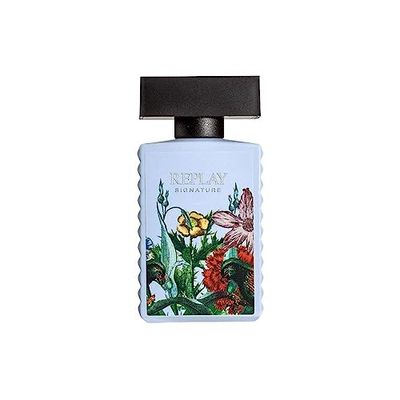 REPLAY Signature secret for woman Eau de Toilette dla kobiet, kwiatowa, cytrusowa, intensywna, energetyczna, atrakcyjna i migocząca, 30 ml