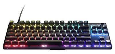 SteelSeries Apex 9 TKL - Tastiera meccanica da gaming - Switch ottici - Azionamento a 2 punti - Forma compatto Tenkeyless per eSports - Switch intercambiabili a caldo - Layout americano (QWERTY)