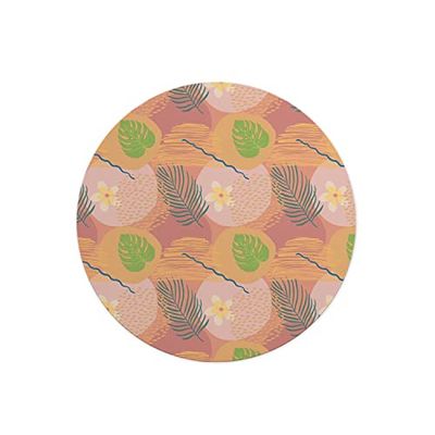 Questo Casa, Tapis de Souris Rond imprimé numérique avec Fond antidérapant pour Bureau et Maison Diamètre 22 cm