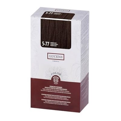 Lucens 5.77 Marron Glacé - Kit Colorazione Capelli Permanente Senza Ammoniaca Con Oli ed Estratti da Agricoltura Biologica