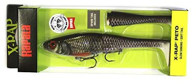 Rapala - Leurre de Pêche X-Rap Peto - Matériel de Pêche avec Queue Souple - Leurre Pêche d'Eau Douce - Profondeur de Nage 0.5 - 1 m - Taille 20 cm / 83 g - Fabriqué en Estonie - Live Roach