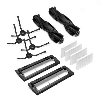 Tapo RVA104 Robot Kit de Remplacement Aspirateur, Brosse Principale×2, Toiture×2, Brosse Latérale×4, Filtre HEPA Lavable×4, pour Tapo RV30 Max, RV30 Max Plus, RV20 Max, RV20 Max Plus