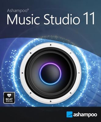 Ashampoo Music Studio 11 - Software musical para grabar, editar y convertir archivos de audio | 1 Dispositivo | 1 Usuario | Código de activación PC enviado por email