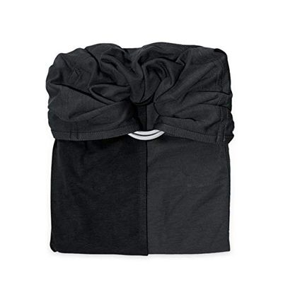 Lenço, pequeno, sem nó, cor cinza e íris cinza antracite/preto Tamanho: Standard