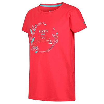 Regatta Kinder Bosley Ii Coolweave Katoen Grafisch Print T-Shirt