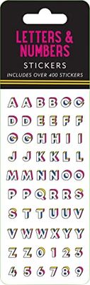 Letters & Numbers Sticker Set (6 Different Sheets of Stickers!), 2 1/2 x 7 1/8