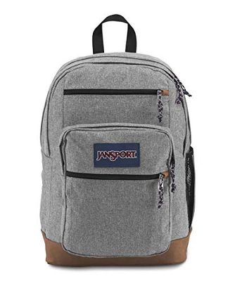 JanSport Zaino, con custodia per laptop da 15", con scritta Letterman, grande zaino per computer con 2 scomparti, cinghie ergonomiche, borsa per uomo e donna