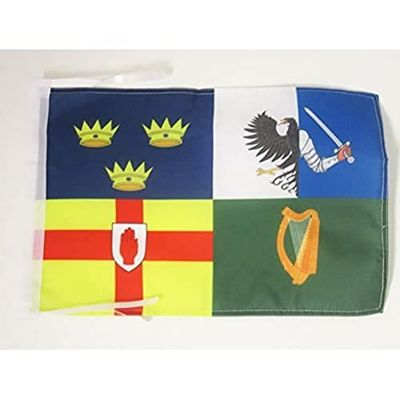 AZ FLAG Drapeau Irlande 4 Provinces 45x30cm - PAVILLON Irlandais 30 x 45 cm Haute qualité