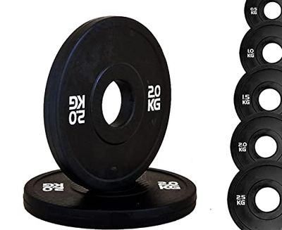 G5 HT SPORT Disco Bumper Micro Carico Total Black Foro Ø50 mm per Palestra E Home Gym da 0.5 A 2.5 kg (1 x 1 kg)