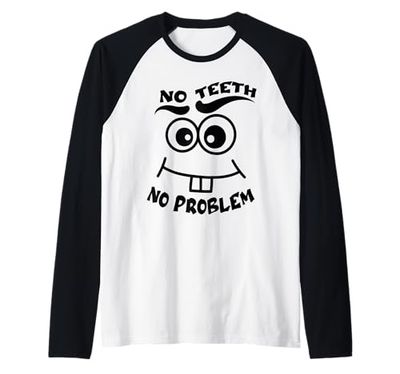 Nessun Dente Nessun Problema Divertente Dentista Dentista Dente Dentista Dentista Maglia con Maniche Raglan
