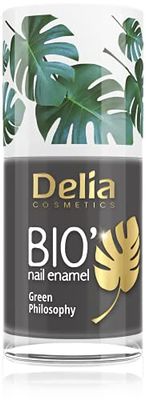Delia Cosmetics - Esmalte de uñas Bio Green - Apto para veganos- Opacidad y brillo perfectos - Aplicación fácil y rápida - Ingredientes naturales - Color de larga duración hasta 6 días - 11ml