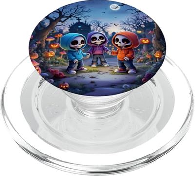 Fantasía Riendo Chibi Esqueletos PopSockets PopGrip para MagSafe